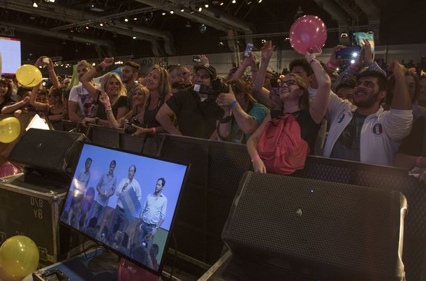 Los festejos de Macri presidente