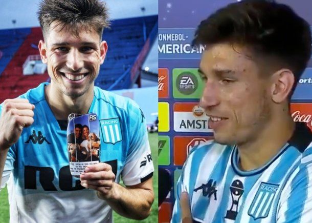 Anoche se fue: la emoción de Facundo Mura al dedicarle el título de Racing a su perro