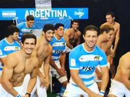 Los Pumas se animaron a un sensual baile en el vestuario