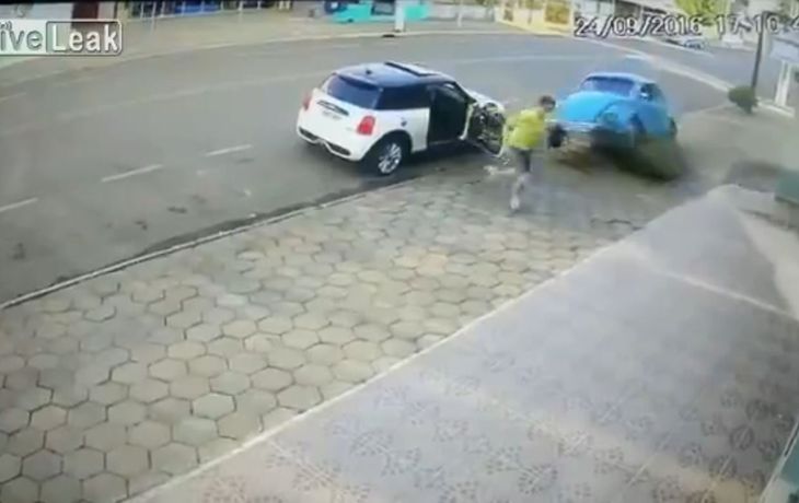 Se salvó de milagro: no fue atropellado