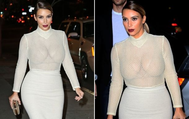 Kim Kardashian, en la noche junto a una de sus hermanas