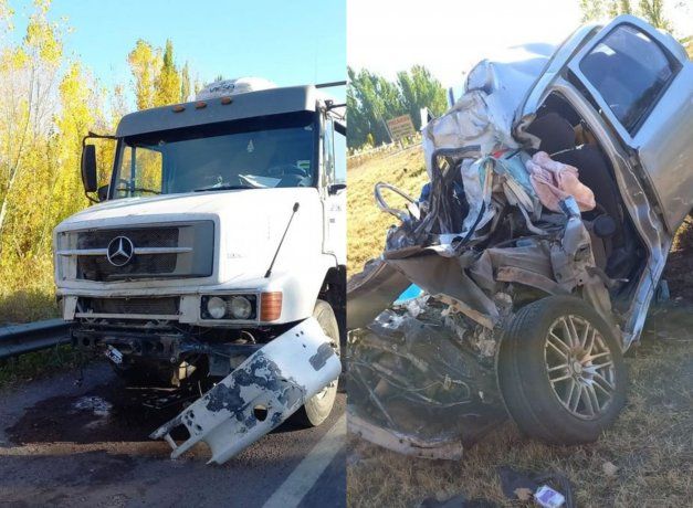 Fatal choque frontal en la Ruta 40: un muerto