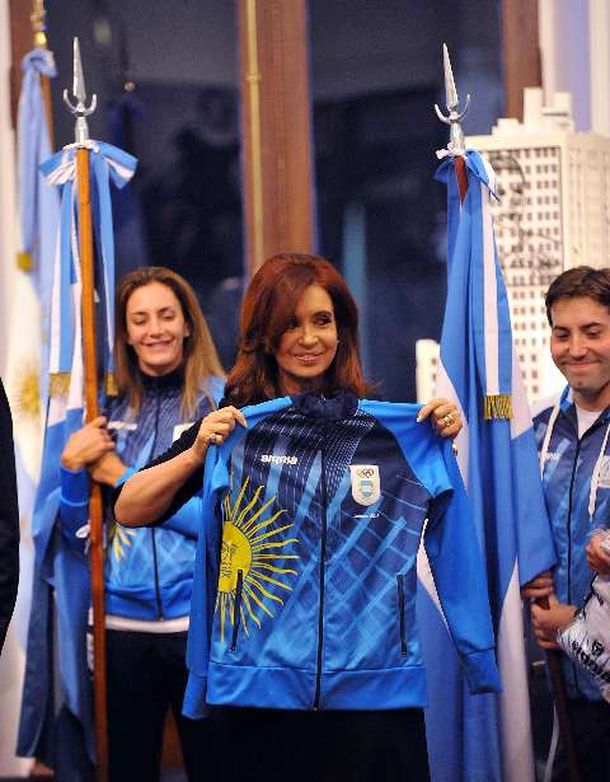 Cristina recibió a los atletas argentinos que irán a Londres 2012