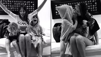 Pampita junto a Benicio y Beltrán Pampita junto a Benicio y Beltrán