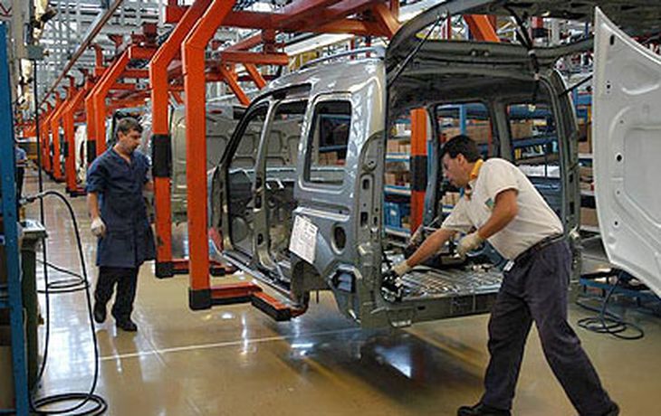 La actividad industrial se contrajo 1,2 por ciento en 2012
