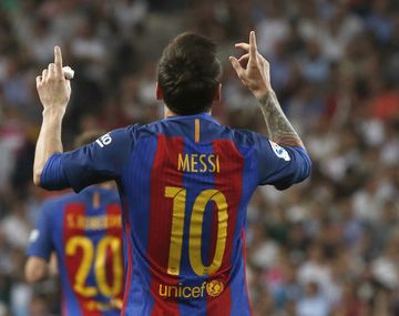 El rosarino mira al cielo y festeja