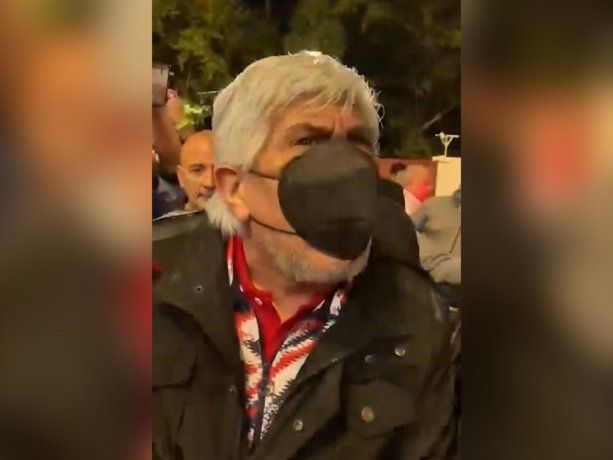 VIDEO: Hugo Moyano insultó a un hincha de Independiente