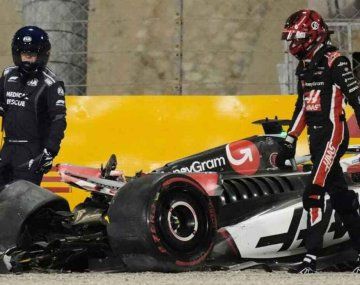 VIDEO El fuerte choque de Ocon en la Q2 de Bahréin