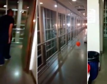 Un globo poseído causó terror en un hospital de Rosario.