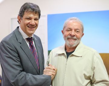 Haddad y Lula - Crédito:&nbsp;@ptbrasil