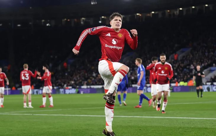 Garnacho metió un golazo en la victoria del United: ¿lo llama Scaloni?