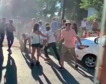 VIDEO: Brutal batalla campal a la salida de una fiesta en un club de rugby de Monte Grande