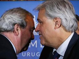 Los exministros del Interior, Luis Alberto Heber y Relaciones Exteriores, Francisco Bustillo. Los exministros del Interior, Luis Alberto Heber y Relaciones Exteriores, Francisco Bustillo.