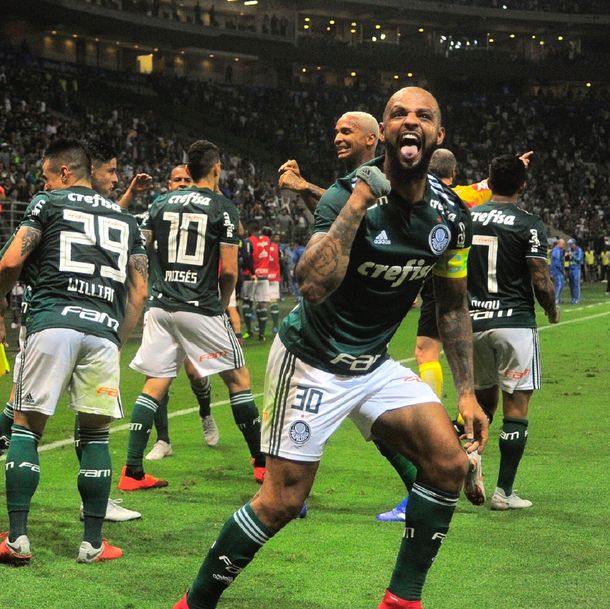Felipe Melo es uno de los baluartes del mediocampo del Palmeiras