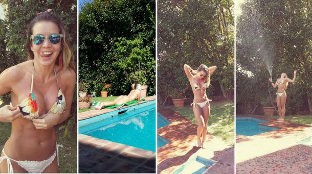 Dallys Ferreira y una infartante sesión de fotos casera