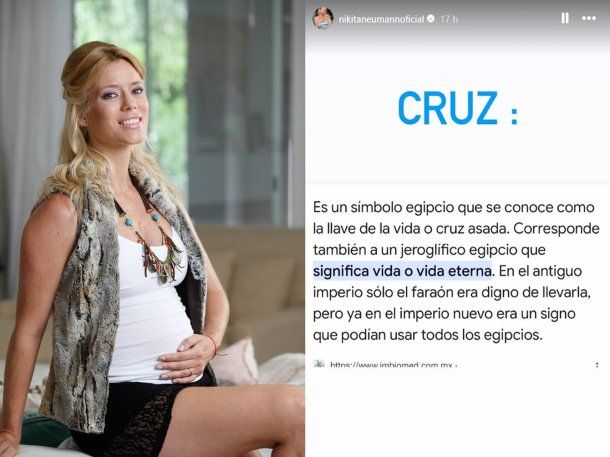 Nicole Neumann explicó el significado del nombre de su bebé