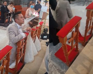 Viral: una novia se desmayó en el altar a punto de dar el sí