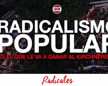 El radicalismo responde con afiches futboleros a los radicales desertores
