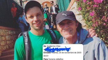 el premonitorio mail de guillermo vilas al papa de horacio zeballos que es viral el premonitorio mail de guillermo vilas al papa de horacio zeballos que es viral
