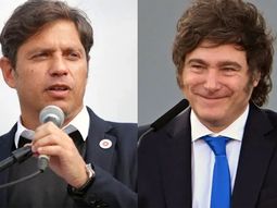 Axel Kicillof y Javier Milei. Axel Kicillof y Javier Milei.