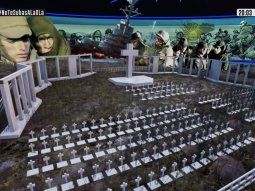 El homenaje a los héroes de Malvinas en la realidad aumentada de C5N