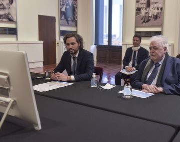 Santiago Cafiero y Gin&eacute;s Gonz&aacute;lez Garc&iacute;a