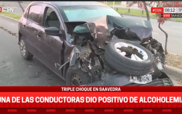 Choque en Saavedra: dos mujeres fueron trasladadas por politraumatismos