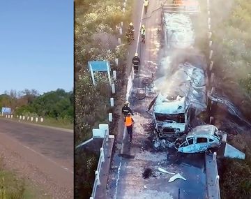 Una pareja argentina murió calcinada en una ruta uruguaya