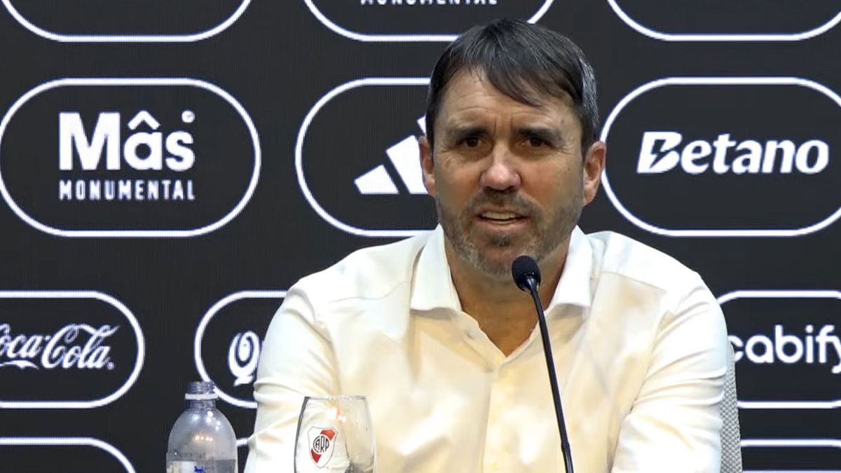 Chacho Coudet fue presentado en River: Me gusta el lío y para eso estamos