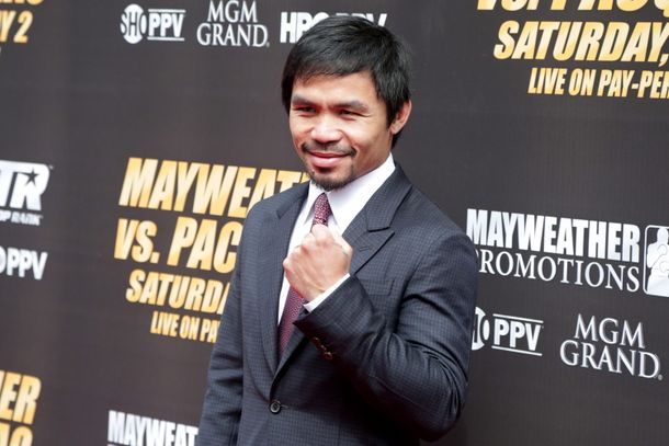 Antes de la pelea, Pacquiao entonó un himno para vencer a Mayweather