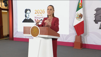 Claudia Sheinbaum en la Mañanera del Pueblo de este martes. Claudia Sheinbaum en la Mañanera del Pueblo de este martes.