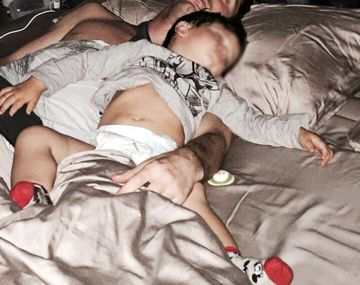 Pura ternura: mirá la foto de Messi con su hijo durmiendo