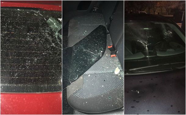 Así quedaron los coches de los futbolistas de Quilmes