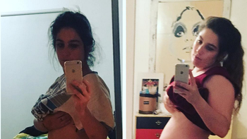 la foto de juana repetto bromeando por su aumento de peso: ¿es normal que la panza crezca proporcional al... la foto de juana repetto bromeando por su aumento de peso: ¿es normal que la panza crezca proporcional al...