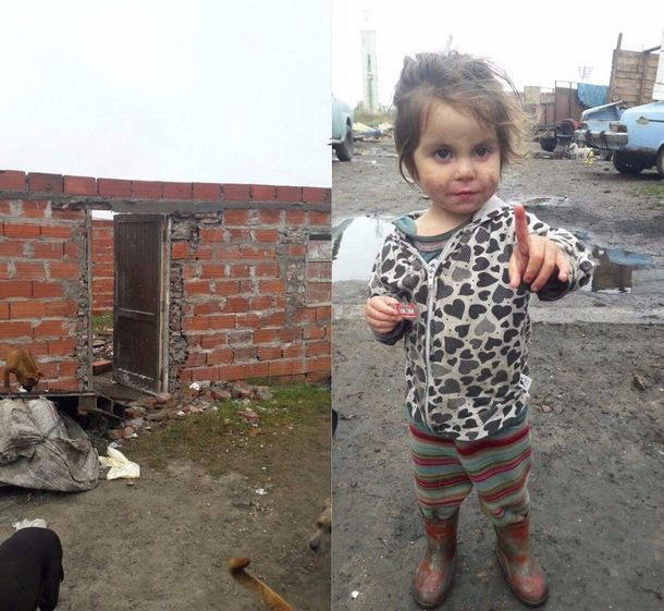 La familia está compuesta por un matrimonio y sus cuatro pequeñas hijas