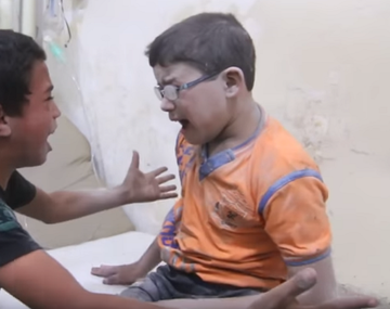 El desgarrador llanto de dos nenes sirios