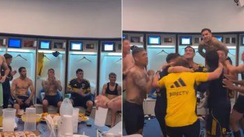 el euforico festejo de boca tras vencer a river y asegurar su pase a la libertadores el euforico festejo de boca tras vencer a river y asegurar su pase a la libertadores