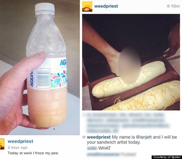 Insólito: un empleado de Subway pone su pene en el pan