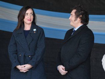 Victoria Villarruel con Javier Milei. Victoria Villarruel con Javier Milei.