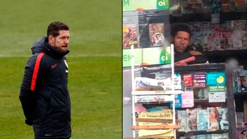 el doble de cholo simeone que atiende en un puesto de diarios el doble de cholo simeone que atiende en un puesto de diarios