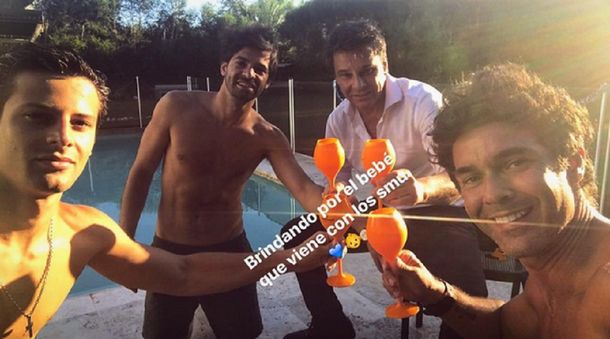 Mariano Martínez y su brindis de fin de año