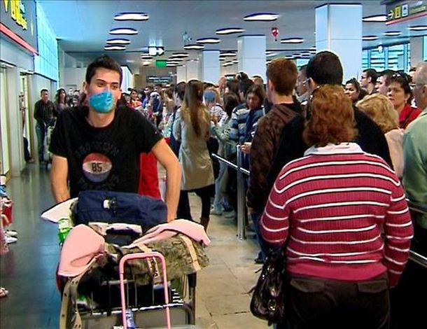 aeropuertos gripe porcina