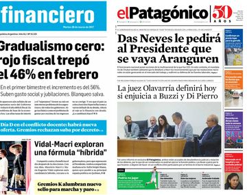 Tapas de diarios del 28 de marzo de 2017