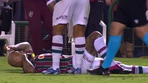 Qué dijo Felipe Melo tras salir lesionado en Fluminense a días de la final: Sentí una...