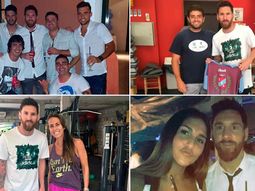 Messi, descansando en Rosario Messi, descansando en Rosario