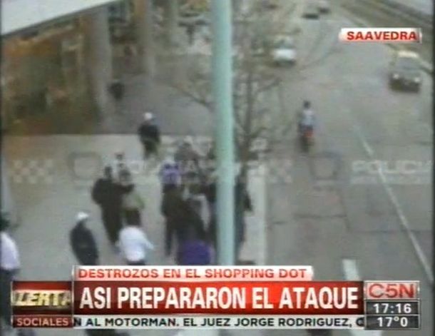 Un video muestra cómo fueron los destrozos en el DOT