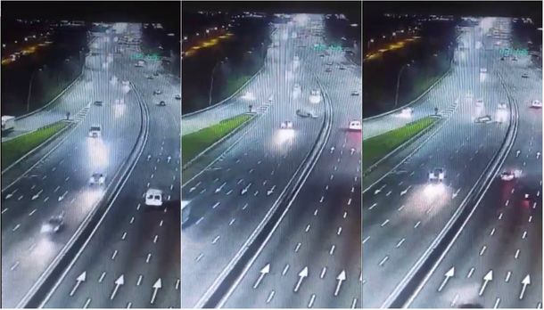 Así fue el impactante choque en Avenida General Paz y Constituyentes