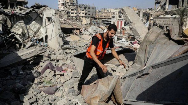 Ataque en la Franja de Gaza (Agencia Xinhua)