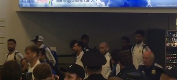 La llegada de la Selección argentina a Rusia