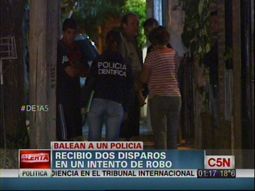 Sorprenden y balean en la puerta de su casa a un policía en San Isidro